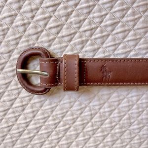 Ralph Lauren women’s size 30 tan leather belt